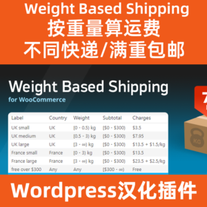 Full Weight Free Shipping Weight-Based-Shipping