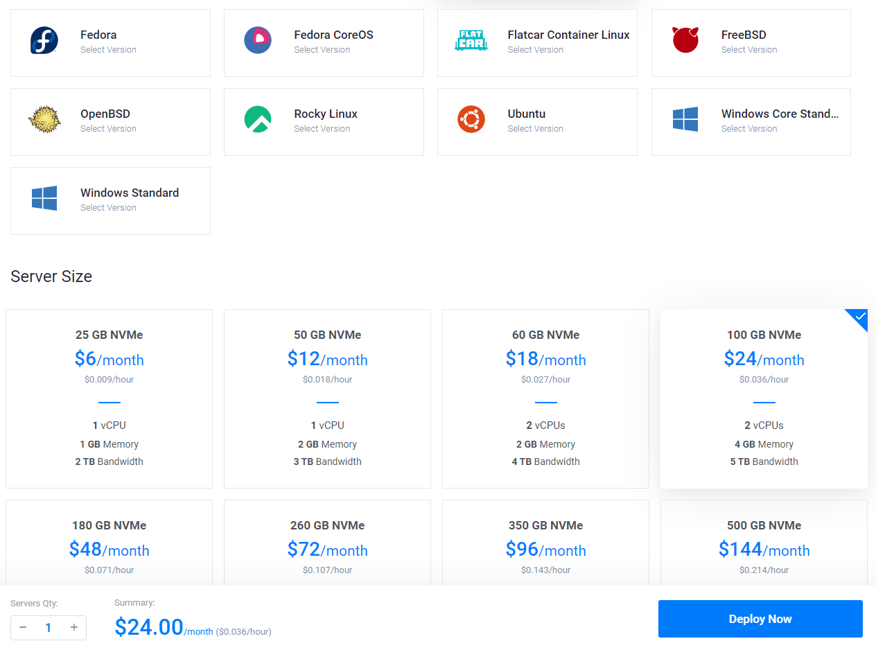 Sign up to get $100 VPS-Vultr