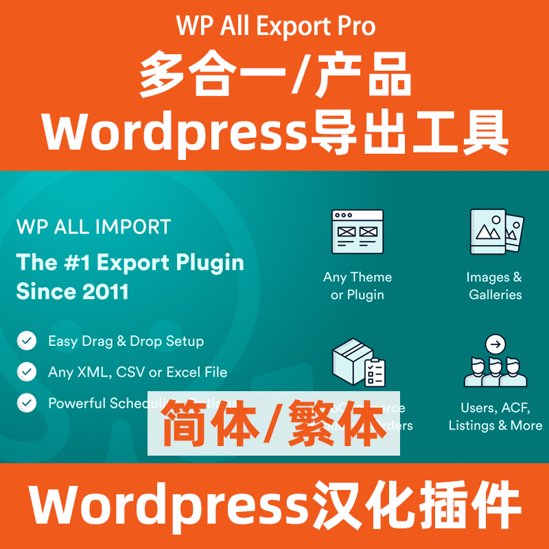 Herramienta de exportación universal WP All Export Pro versión china